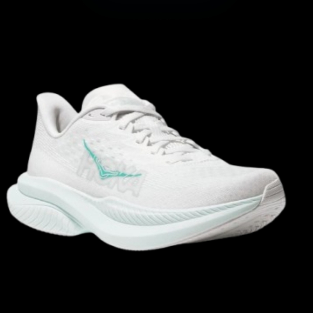 Hoka One One Mach 6 Running Womens White Droplet Easy Mint